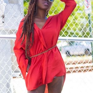 Burnt orange Oversized dress